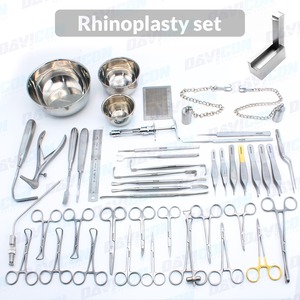 Juego de Instrumentos de Cirugía Plástica Profesional de Acero Inoxidable Reutilizable de Grado Médico para Rinoplastia, Kit para Reconstrucción Nasal - Product Image 1