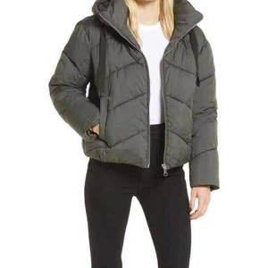 <b>Women</b>’s Puffer <b>Jacket</b> Lightweight Quilted Winter Coat Hooded Warm Fashion <b>Padded</b> <b>Jacket</b> Wholesale OEM ODM - Product Image 1