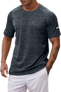 T-shirt d'été léger, protection UV, polyester, couleur unie, col rond classique, respirant, pour usage quotidien - Product Image 4