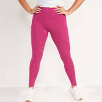 Leggings de yoga taille mi-haute couleur unie avec taille élastique, séchage rapide, dernière conception, prix raisonnable, vente chaude, qualité supérieure, vente en gros