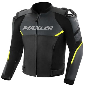 High Quality Outdoor Use Custom Made Motorbike Leather Jacket Men Lightweight Winter Wear Genuine Leather Motorbike Jacket - Product Image 2