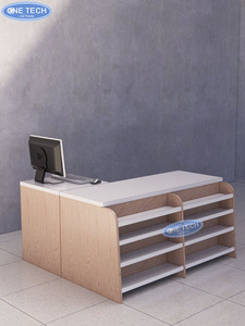 Wooden <b>Checkout</b> <b>counter</b> / Cashier desk Vietnam Free Combination 0.55m Customization Wood - Product Image 6