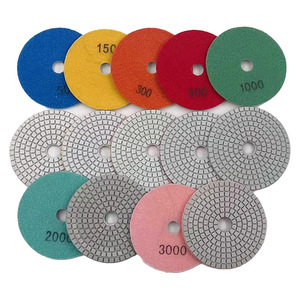 Tampons de polissage diamantés flexibles à sec pour béton et granit 150 mm - Product Image 4