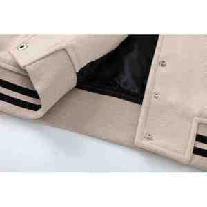 Blue <b>Mens</b> Varsity <b>Jacket</b> with <b>White</b> Sleeves and Custom Patches Preppy Style Letterman <b>Jacket</b> for Baseball Varsity <b>Jackets</b> OEM - Product Image 5