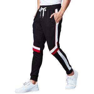 Pantalon de sport noir en coton de haute qualité pour homme, avec bande latérale, respirant, décontracté, pour la gym et le jogging, vente en gros OEM - Product Image 1