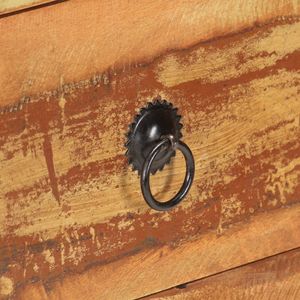 Credenza in Legno Massello di Recupero 60x35x75 cm - Eleganti Mobili per Soggiorno - Product Image 5