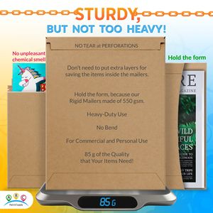 12.75X15 pollici rigido Kraft pacchetto 120 buste fotografiche in cartone marrone robusta striscia di strappo colla 550 borse per la spedizione GSM - Product Image 3