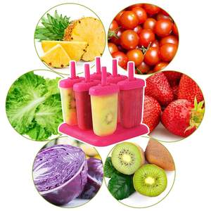 6 moules à glaces réutilisables en plastique pour la fabrication de barres glacées maison, outils pour desserts glacés et crèmes glacées - Product Image 6