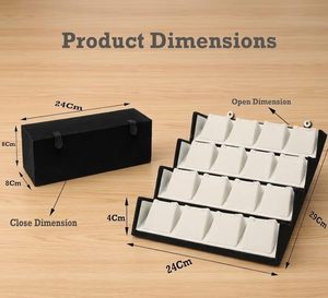 16 Piece Jewelry Box Set Handmade Jewelry Organizer Storage Box Gift Box Wholesale - Product Image 2