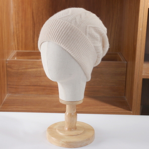 Bonnet en tricot unisexe en acrylique solide, respirant et imperméable, style Y2K, pour adulte, hiver, 56-58CM - Product Image 2