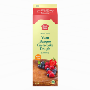 Suministros para Repostería, Servicio de Alimentos y Venta al por Menor, HALAL, Masa de Pastel de Queso Yuzu Vasco Sin Hornear, 1 kg, Marca Privada, Exportación Global Personalizada - Product Image 1