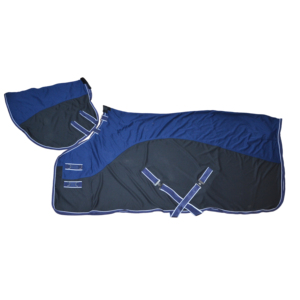 Navy Blue Horse Turnout <b>Rug</b> with Detachable Neck Cover <b>Waterproof</b> <b>Outdoor</b> Blanket Adjustable Straps Durable Equesestrian <b>Rug</b> - Product Image 3
