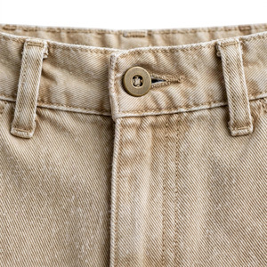 Pantalones Cortos Bermuda para Hombre, Talla Grande, Color Personalizado, Color Sólido, Algodón Oxford, Cintura Media, Cierre de Botones, con Bolsillos, Estilo Casual - Product Image 6