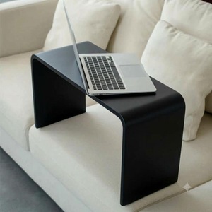 โต๊ะกาแฟสีดำรูปตัว C สไตล์โมเดิร์นสำหรับตกแต่งห้องนั่งเล่น - Product Image 1