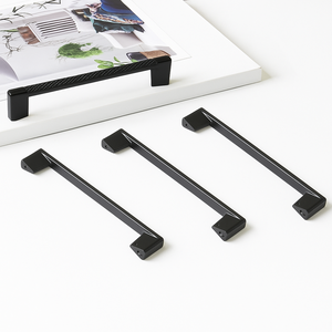 Tirador industrial de aleación de zinc para gabinetes de cocina, negro mate, moleteado, para muebles de baño y mesitas de noche, herrajes OEM disponibles - Product Image 3