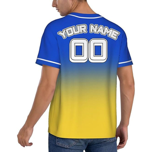 เสื้อเบสบอลคุณภาพสูง พิมพ์ชื่อทีมและหมายเลขได้ตามต้องการ ชุดกีฬาซอฟต์บอลสำหรับฝึกซ้อม ผลิตจากผ้าฝ้ายออร์แกนิค 100% พิมพ์ลายด้วยเทคนิคซิลค์สกรีน แห้งเร็ว - Product Image 5