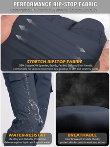 Industrial Safety <b>Work</b> Pants Reinforced Utility Pockets Heavy Duty <b>Cargo</b> Trousers Manufacturer - Product Image 5