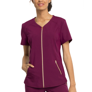 Vestes d'uniformes hospitaliers respirantes, blouses médicales pour femmes, logo personnalisé, vestes d'infirmières à manches courtes, ensemble d'uniformes pour médecins - Product Image 3