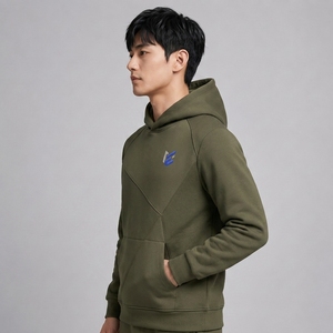 Sudadera con Capucha Blanca de Invierno Personalizada para Hombre, Sudadera con Capucha Bordada, Ropa Deportiva Informal OEM, Fabricante de Sudaderas de Forro Polar para Equipos al por Mayor - Product Image 2