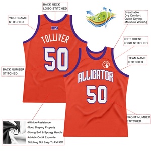 Maillot de basket-ball rouge personnalisé, débardeur en maille, nom de l'équipe, numéro du joueur, uniforme de sport sans manches - Product Image 5