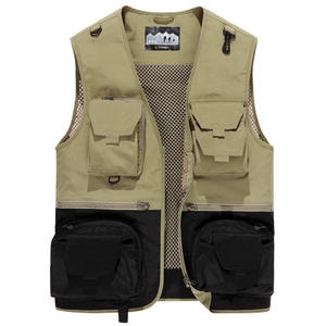 Chaleco Multibolsillos Cortavientos Casual de Otoño, Chaleco de Pesca Duradero para Exteriores, Chaleco sin Mangas Personalizado para Golf y Fotografía, Chaleco para Hombre - Product Image 2
