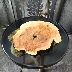 Table Basse Vintage en Bois et Résine, Superbe Accent Agate, Artisanat God Grace, Taille et Forme Personnalisables, Décoration Durable pour la Maison - Product Image 5