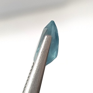 Piedra Preciosa Suelta de Aguamarina Azul Natural de 2.15 Quilates, Corte Pera Facetado, Translúcida, 7.8x10.8x4.8mm, Personalizada para Joyería - Product Image 5