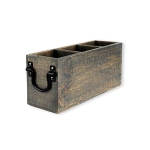 Artisan Wooden <b>Caddy</b> Storage Solution for Coffee Station Bathroom Organization <b>Kitchen</b> Counter and Daily Essentials - Product Image 6