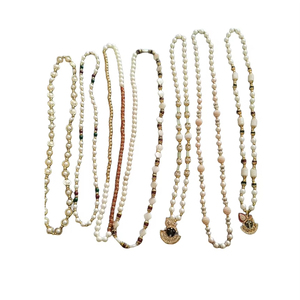 Collier élégant classique en perles naturelles, chaîne géométrique en corde, fait main, Moti Mala, collier de perles, unisexe, pour mariage, fête, tenue décontractée, bijoux - Product Image 6