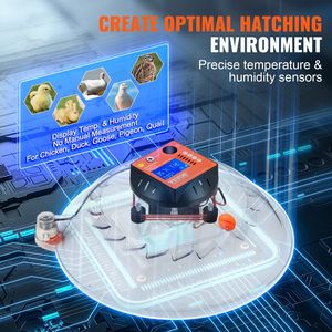 Incubateur automatique 24 œufs avec contrôle de la température et de l'humidité et retourneur d'œufs – Conditions optimales pour l'éclosion de volailles - Product Image 3