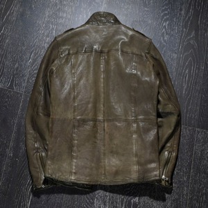 New Arrival Men's Leather <b>Jacket</b> High Quality Fashion Design Motorcycle Leather <b>Jacket</b> for Men - Product Image 2
