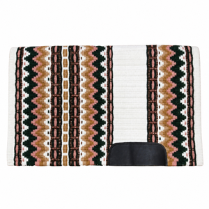 Almohadillas para Sillas de Montar de Caballo Estilo Western al por Mayor, Mantas de Montar Tejidas con Diseño Geométrico del Suroeste con Parche Protector Negro para Tiendas Ecuestres - Product Image 6