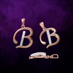 Stylish 18K Gold-Plated D-Alphabet Pendant Necklace Elegant Personalized Letter Charm for Women Perfect Gift Idea - Product Image 1