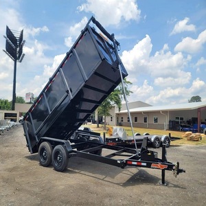 Fast Delivery Big Tex New <b>5</b> X 10 Low Profile Dump Trailer with Barn Doors Steel and <b>Iron</b> Semi Box Truck Trailer Flatbed - Product Image 2