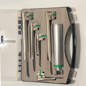 Laringoscopio Eléctrico Ergonómico Ligero en Oferta, Juego de Fibra Óptica Miller, Anestesia Veterinaria, Acero Inoxidable, Certificado CE - Product Image 3