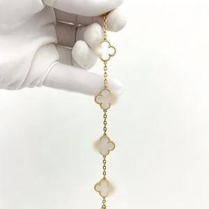 Pulsera Clásica <span class=keywords><strong>de</strong></span> Trébol <span class=keywords><strong>de</strong></span> Cuatro <span class=keywords><strong>Hojas</strong></span>, un Estilo Popular, Perfecta para Mujeres, Versátil y Apta para Pedidos Mixtos - Product Image 3