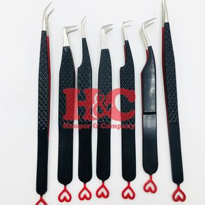 Pince à épiler premium en acier inoxydable anti-magnétique pour cils, applicateur de faux cils, protecteur d'extensions de cils, or rose personnalisé - Product Image 2