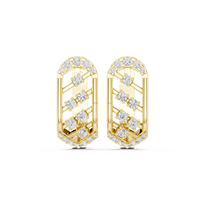 Whitelift Jewels Boucles d'oreilles disque martelé plaqué or rose 14 carats - Product Image 4