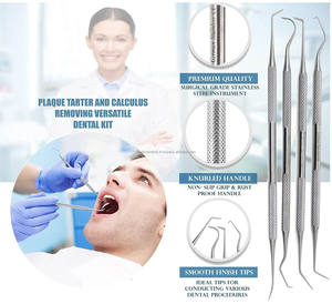 Lot de 10 outils de nettoyage dentaire, kit d'hygiène buccale, détartreur en acier inoxydable, certifié CE ISO, meilleur fournisseur en gros OEM ODM - Product Image 4