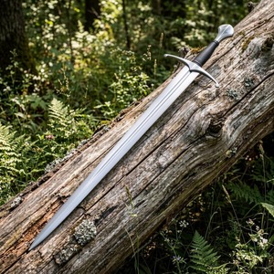 Couteau Bowie en acier inoxydable avec manche en cuir et étui, lame droite, outil d'extérieur - Product Image 5