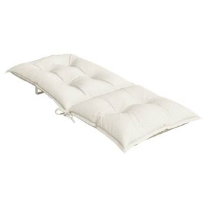 Juego de 4 Cojines y Almohadas para Exteriores de Poliéster 100% Color Crema Melange, Cojín para Silla de Respaldo Alto - Product Image 5
