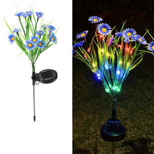 Lampada LED fiore paletto luci solari da giardino per esterni cortile & Patio arredamento caratteristiche impermeabili - Product Image 4