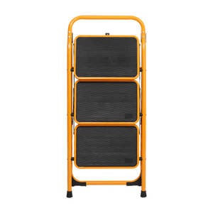 Sgabello a 3 Gradini in Acciaio Pieghevole Antiscivolo Giallo Zenzero per Cucina e Bagno - Product Image 6