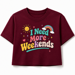 เสื้อยืดครอปท็อปผู้หญิง แขนสั้น คอกลม ผ้าฝ้าย 100% พิมพ์ลายตัวอักษรน่ารัก สไตล์ฤดูใบไม้ผลิและฤดูร้อน - Product Image 1