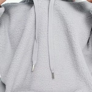 Custom <b>Men's</b> High Quality Soft Polyester Pullover Hoodie Plush <b>Fleece</b> <b>Sherpa</b> Hooded Blank Oversized Hoodie for <b>Men</b> - Product Image 3