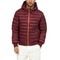 Chaqueta Acolchada para Hombre, Talla Grande, con Cierre, Tejida, Impermeable, con Capucha, Ecológica, Informal, para Invierno, Precio al por Mayor, Personalizable