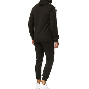 Conjunto Deportivo Personalizado de Alta Calidad para Hombre, Transpirable, con Capucha, de 2 Piezas, Cierre de Cremallera, Poliéster/Algodón, Estampado de Leopardo - Product Image 5