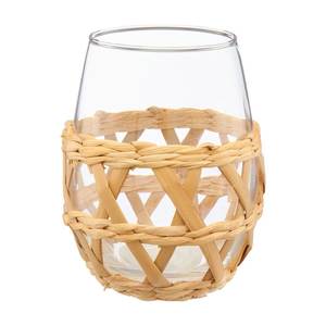 Cesta decorativa de cristal con forma de jacinto para servir vasos en el comedor y en interiores rústicos modernos - Product Image 3