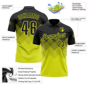 Polo personnalisé haut de gamme, sublimation couleur intégrale, motif tigre, personnalisation d'équipe, séchage rapide, polyester, fabricant d'usine - Product Image 3