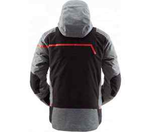 Veste de ski en polaire zippée pour homme de haute qualité, imperméable 10 000 mm, coupe-vent, à capuche, motif uni, montagne, 220 g, 100 % - Product Image 6